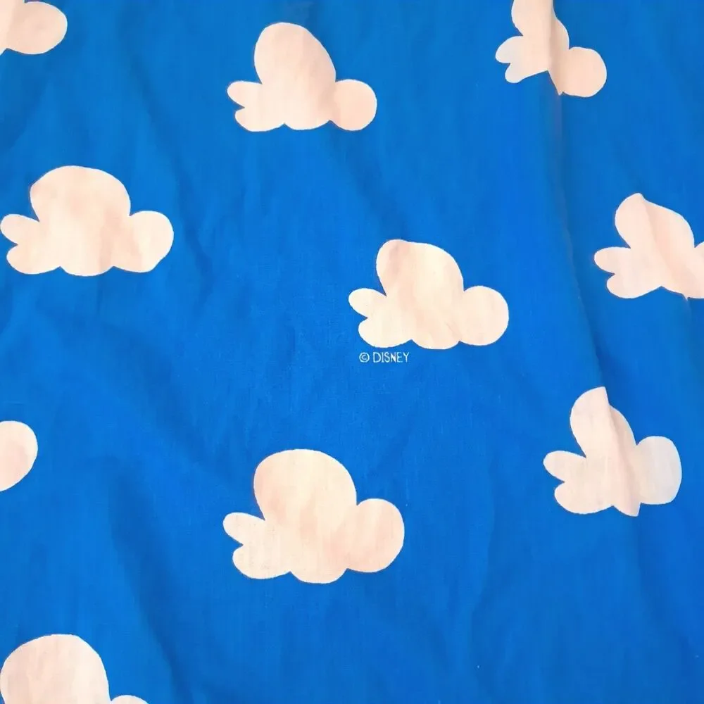 Vintage Winnie The Pooh Twin Sheet Set Fitted & Flat Piglet Disney clouds 1990s